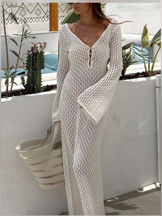 Commense Other - Commense white open-knit cover up NWOT